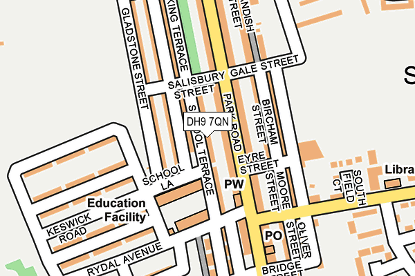 DH9 7QN map - OS OpenMap – Local (Ordnance Survey) DH9 7QN map - OS OpenMap – Local (Ordnance Survey)