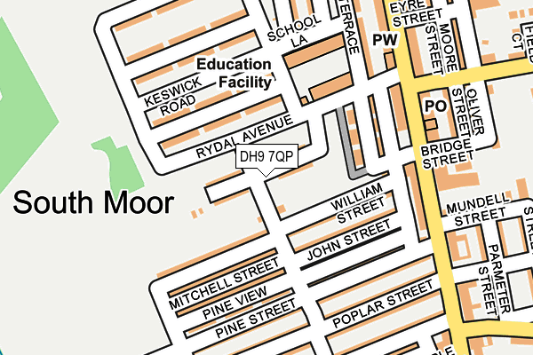 DH9 7QP map - OS OpenMap – Local (Ordnance Survey) DH9 7QP map - OS OpenMap – Local (Ordnance Survey)