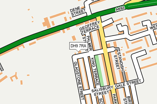 DH9 7RA map - OS OpenMap – Local (Ordnance Survey) DH9 7RA map - OS OpenMap – Local (Ordnance Survey)