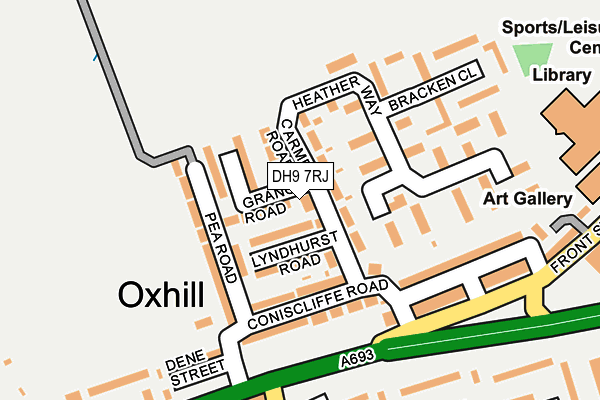 DH9 7RJ map - OS OpenMap – Local (Ordnance Survey) DH9 7RJ map - OS OpenMap – Local (Ordnance Survey)
