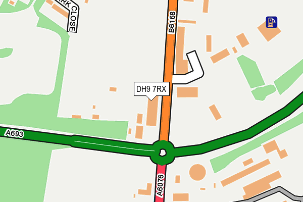 DH9 7RX map - OS OpenMap – Local (Ordnance Survey) DH9 7RX map - OS OpenMap – Local (Ordnance Survey)
