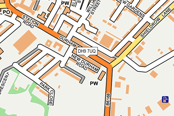 DH9 7UQ map - OS OpenMap – Local (Ordnance Survey) DH9 7UQ map - OS OpenMap – Local (Ordnance Survey)