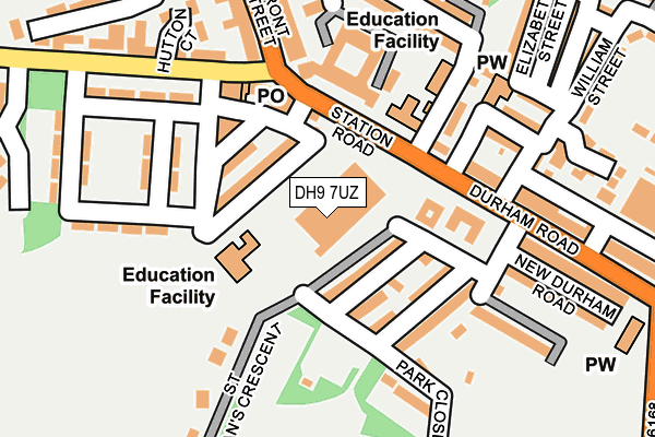 DH9 7UZ map - OS OpenMap – Local (Ordnance Survey) DH9 7UZ map - OS OpenMap – Local (Ordnance Survey)