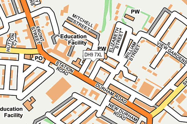 DH9 7XL map - OS OpenMap – Local (Ordnance Survey) DH9 7XL map - OS OpenMap – Local (Ordnance Survey)