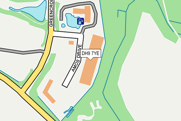 DH9 7YE map - OS OpenMap – Local (Ordnance Survey) DH9 7YE map - OS OpenMap – Local (Ordnance Survey)