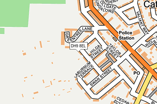 DH9 8EL map - OS OpenMap – Local (Ordnance Survey) DH9 8EL map - OS OpenMap – Local (Ordnance Survey)