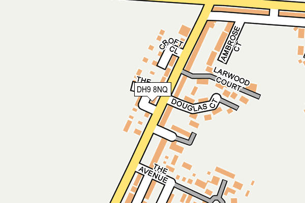 DH9 8NQ map - OS OpenMap – Local (Ordnance Survey)