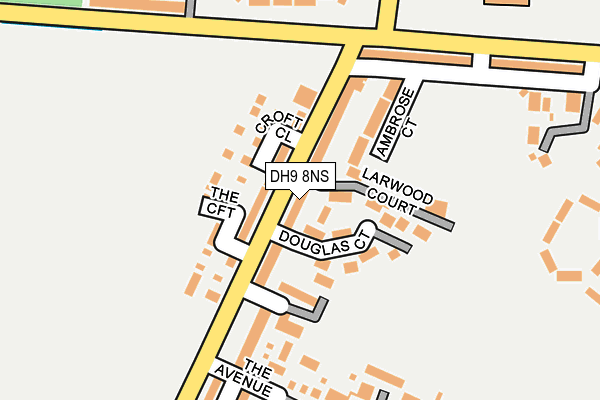 DH9 8NS map - OS OpenMap – Local (Ordnance Survey) DH9 8NS map - OS OpenMap – Local (Ordnance Survey)