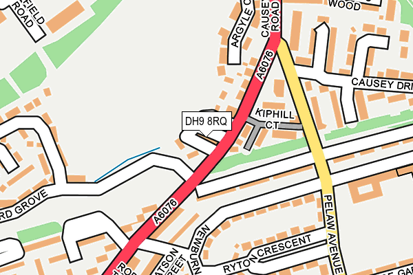 DH9 8RQ map - OS OpenMap – Local (Ordnance Survey) DH9 8RQ map - OS OpenMap – Local (Ordnance Survey)