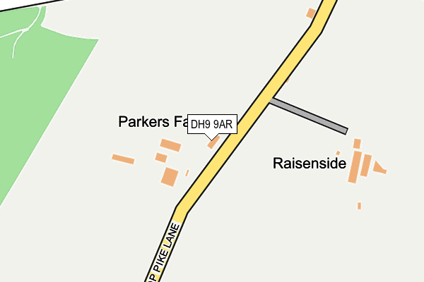 DH9 9AR map - OS OpenMap – Local (Ordnance Survey) DH9 9AR map - OS OpenMap – Local (Ordnance Survey)