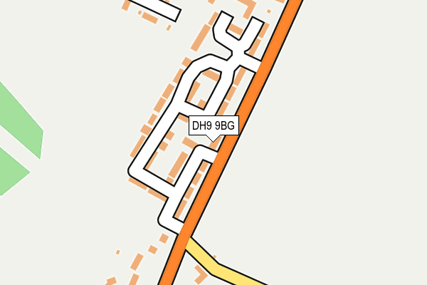 DH9 9BG map - OS OpenMap – Local (Ordnance Survey) DH9 9BG map - OS OpenMap – Local (Ordnance Survey)