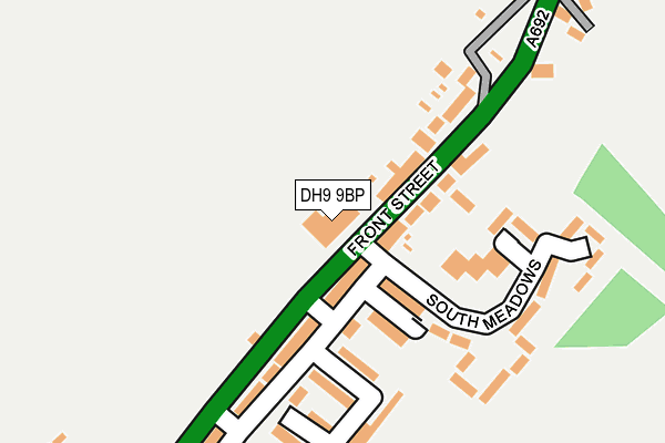 DH9 9BP map - OS OpenMap – Local (Ordnance Survey) DH9 9BP map - OS OpenMap – Local (Ordnance Survey)