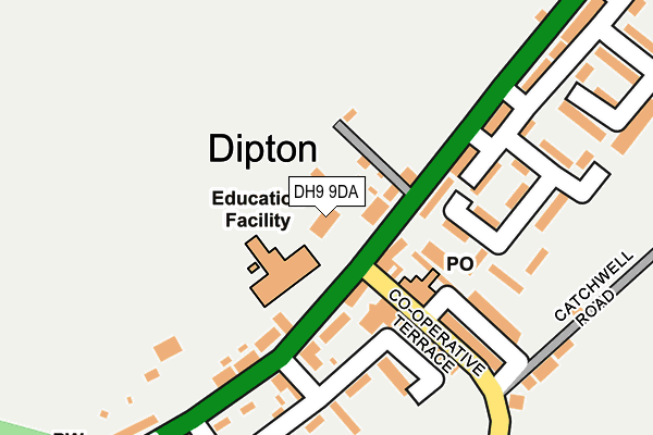 DH9 9DA map - OS OpenMap – Local (Ordnance Survey) DH9 9DA map - OS OpenMap – Local (Ordnance Survey)