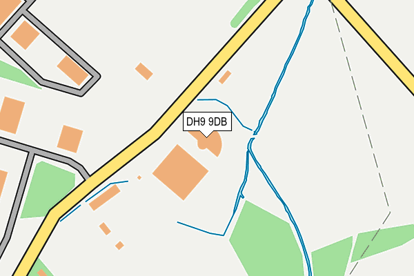DH9 9DB map - OS OpenMap – Local (Ordnance Survey) DH9 9DB map - OS OpenMap – Local (Ordnance Survey)