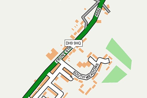 DH9 9HQ map - OS OpenMap – Local (Ordnance Survey) DH9 9HQ map - OS OpenMap – Local (Ordnance Survey)