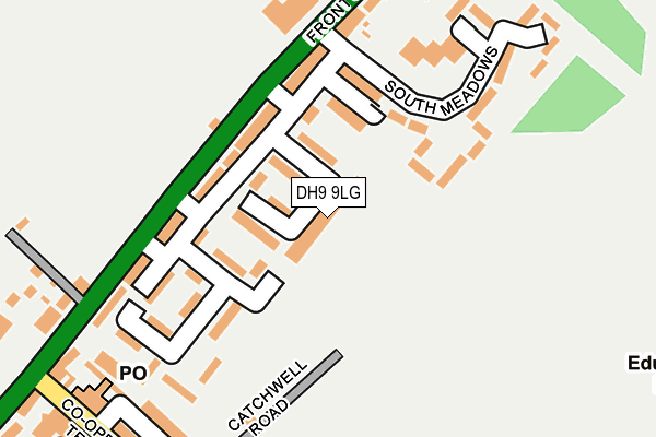 DH9 9LG map - OS OpenMap – Local (Ordnance Survey) DH9 9LG map - OS OpenMap – Local (Ordnance Survey)