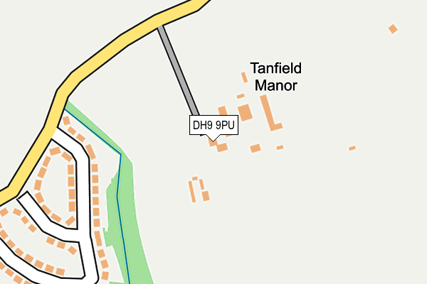 DH9 9PU map - OS OpenMap – Local (Ordnance Survey) DH9 9PU map - OS OpenMap – Local (Ordnance Survey)