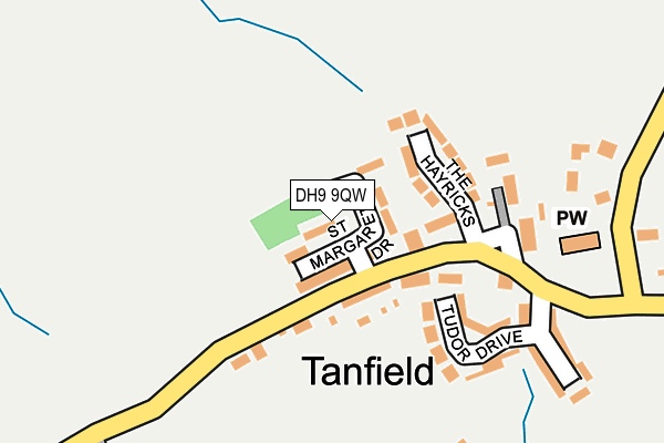 DH9 9QW map - OS OpenMap – Local (Ordnance Survey) DH9 9QW map - OS OpenMap – Local (Ordnance Survey)