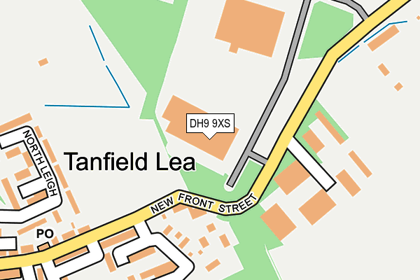 DH9 9XS map - OS OpenMap – Local (Ordnance Survey) DH9 9XS map - OS OpenMap – Local (Ordnance Survey)