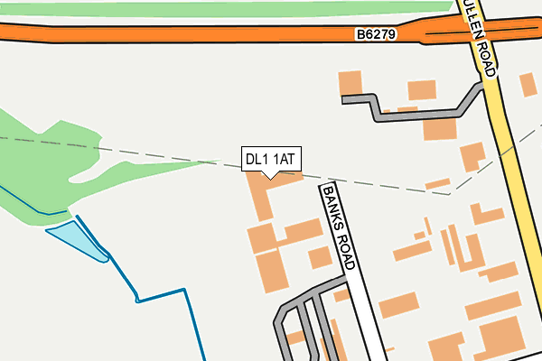 DL1 1AT map - OS OpenMap – Local (Ordnance Survey) DL1 1AT map - OS OpenMap – Local (Ordnance Survey)