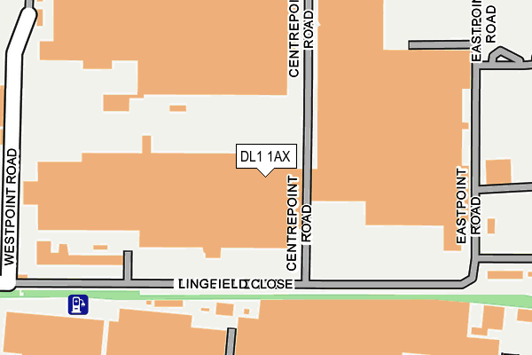 DL1 1AX map - OS OpenMap – Local (Ordnance Survey) DL1 1AX map - OS OpenMap – Local (Ordnance Survey)