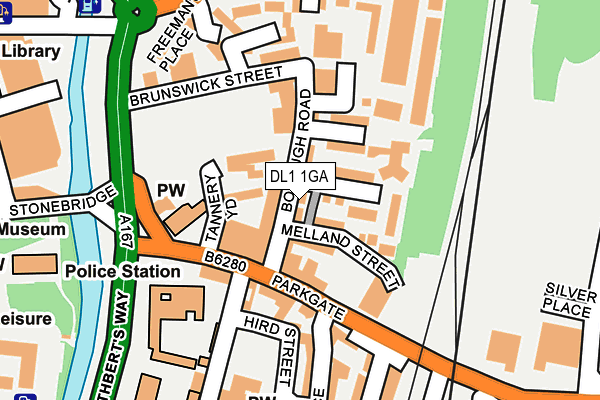 DL1 1GA map - OS OpenMap – Local (Ordnance Survey) DL1 1GA map - OS OpenMap – Local (Ordnance Survey)