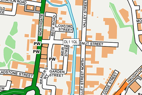 DL1 1QL map - OS OpenMap – Local (Ordnance Survey) DL1 1QL map - OS OpenMap – Local (Ordnance Survey)