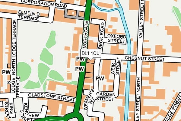 DL1 1QU map - OS OpenMap – Local (Ordnance Survey) DL1 1QU map - OS OpenMap – Local (Ordnance Survey)