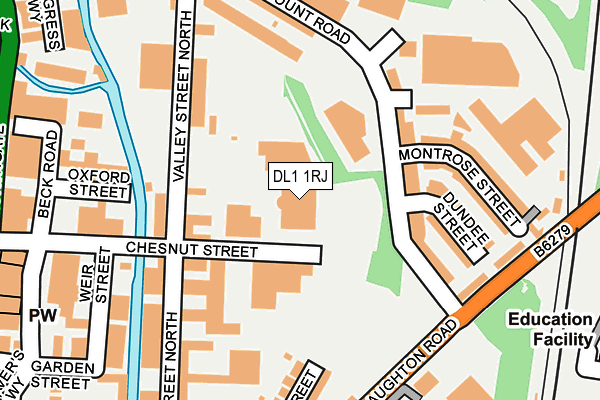 DL1 1RJ map - OS OpenMap – Local (Ordnance Survey) DL1 1RJ map - OS OpenMap – Local (Ordnance Survey)