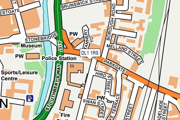 DL1 1RS map - OS OpenMap – Local (Ordnance Survey) DL1 1RS map - OS OpenMap – Local (Ordnance Survey)