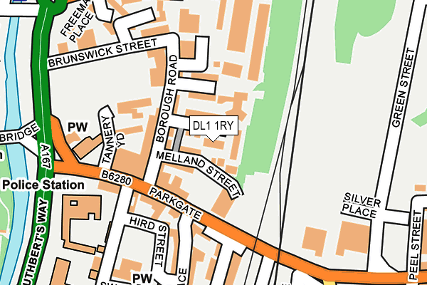 DL1 1RY map - OS OpenMap – Local (Ordnance Survey) DL1 1RY map - OS OpenMap – Local (Ordnance Survey)