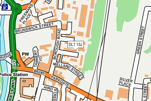 DL1 1SJ map - OS OpenMap – Local (Ordnance Survey) DL1 1SJ map - OS OpenMap – Local (Ordnance Survey)