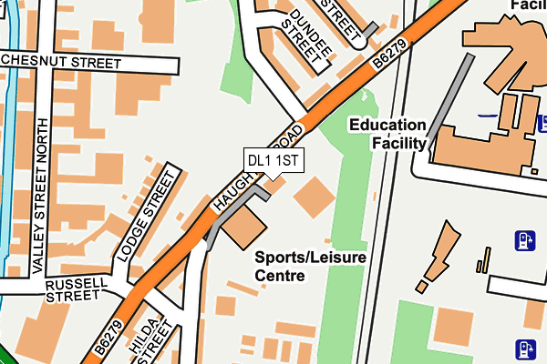 DL1 1ST map - OS OpenMap – Local (Ordnance Survey) DL1 1ST map - OS OpenMap – Local (Ordnance Survey)