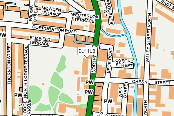 DL1 1UB map - OS OpenMap – Local (Ordnance Survey) DL1 1UB map - OS OpenMap – Local (Ordnance Survey)