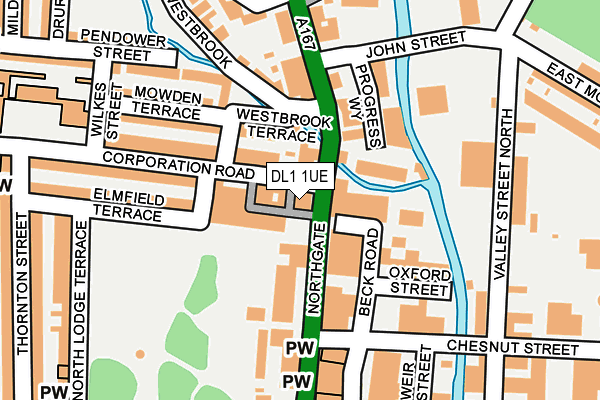 DL1 1UE map - OS OpenMap – Local (Ordnance Survey) DL1 1UE map - OS OpenMap – Local (Ordnance Survey)