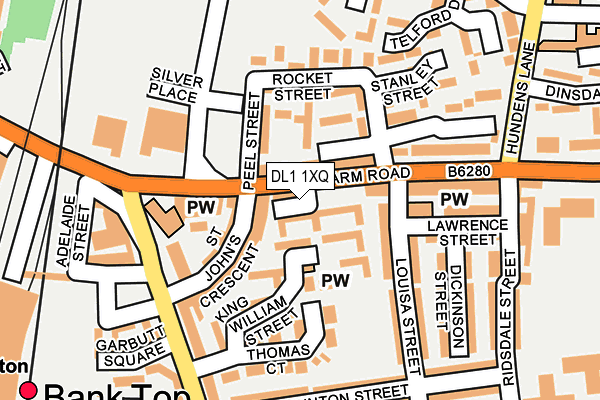 DL1 1XQ map - OS OpenMap – Local (Ordnance Survey) DL1 1XQ map - OS OpenMap – Local (Ordnance Survey)