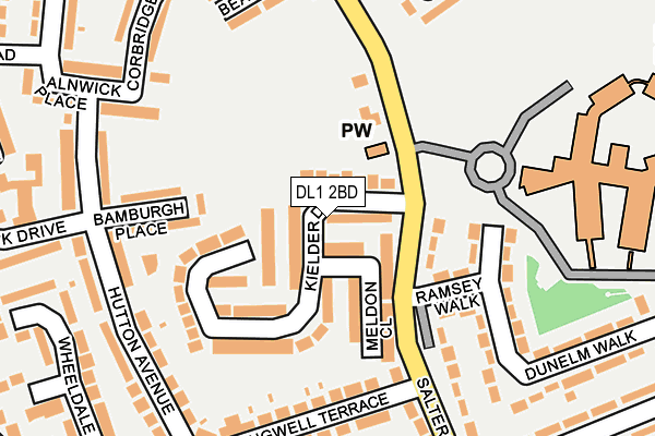 DL1 2BD map - OS OpenMap – Local (Ordnance Survey) DL1 2BD map - OS OpenMap – Local (Ordnance Survey)