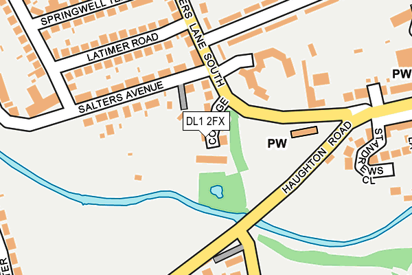 DL1 2FX map - OS OpenMap – Local (Ordnance Survey) DL1 2FX map - OS OpenMap – Local (Ordnance Survey)
