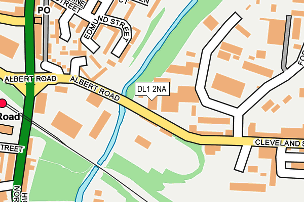 DL1 2NA map - OS OpenMap – Local (Ordnance Survey) DL1 2NA map - OS OpenMap – Local (Ordnance Survey)