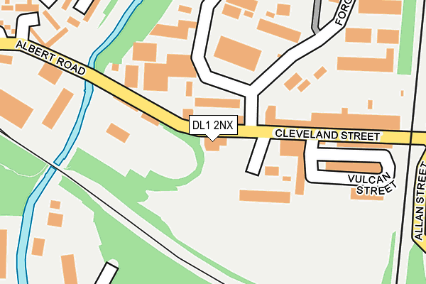 DL1 2NX map - OS OpenMap – Local (Ordnance Survey) DL1 2NX map - OS OpenMap – Local (Ordnance Survey)