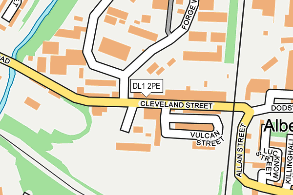 DL1 2PE map - OS OpenMap – Local (Ordnance Survey) DL1 2PE map - OS OpenMap – Local (Ordnance Survey)