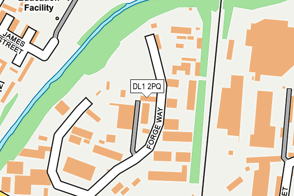 DL1 2PQ map - OS OpenMap – Local (Ordnance Survey) DL1 2PQ map - OS OpenMap – Local (Ordnance Survey)