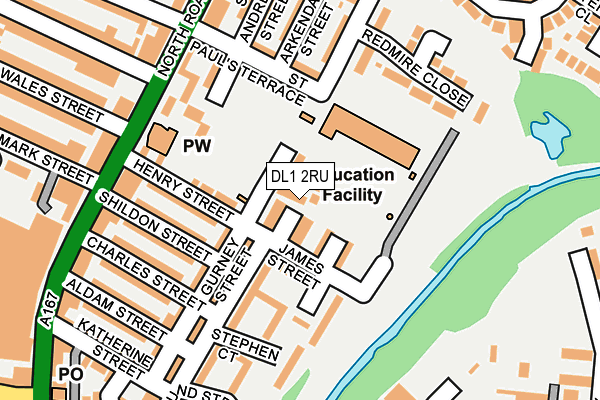DL1 2RU map - OS OpenMap – Local (Ordnance Survey) DL1 2RU map - OS OpenMap – Local (Ordnance Survey)