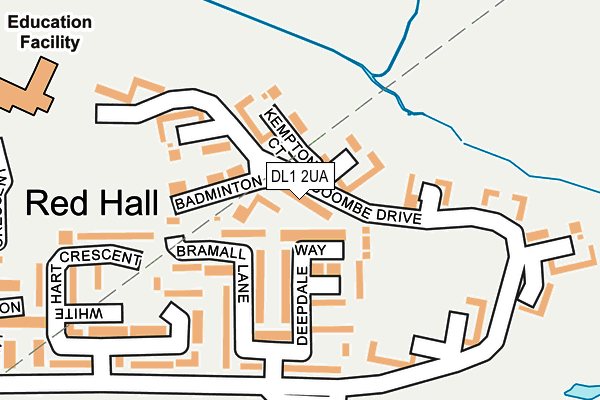 DL1 2UA map - OS OpenMap – Local (Ordnance Survey) DL1 2UA map - OS OpenMap – Local (Ordnance Survey)