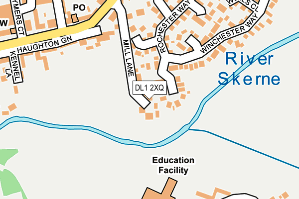 DL1 2XQ map - OS OpenMap – Local (Ordnance Survey) DL1 2XQ map - OS OpenMap – Local (Ordnance Survey)