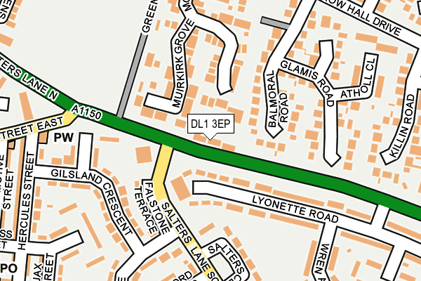 DL1 3EP map - OS OpenMap – Local (Ordnance Survey) DL1 3EP map - OS OpenMap – Local (Ordnance Survey)