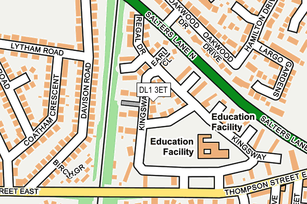 DL1 3ET map - OS OpenMap – Local (Ordnance Survey) DL1 3ET map - OS OpenMap – Local (Ordnance Survey)