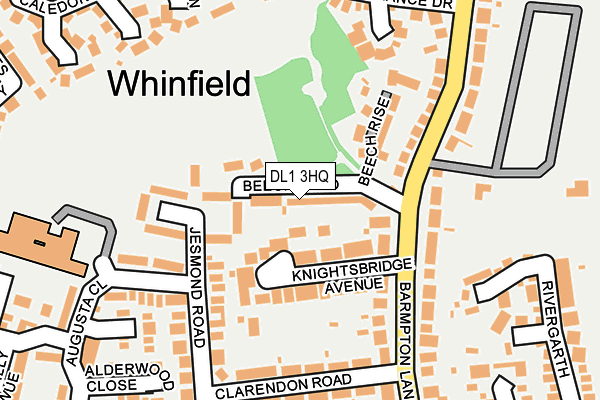DL1 3HQ map - OS OpenMap – Local (Ordnance Survey) DL1 3HQ map - OS OpenMap – Local (Ordnance Survey)