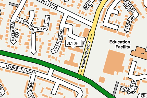 DL1 3PT map - OS OpenMap – Local (Ordnance Survey) DL1 3PT map - OS OpenMap – Local (Ordnance Survey)