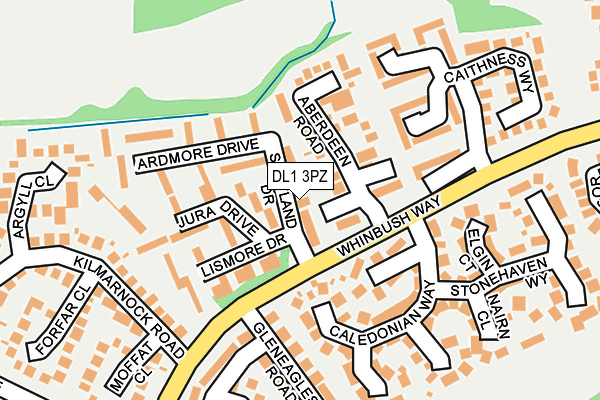 DL1 3PZ map - OS OpenMap – Local (Ordnance Survey) DL1 3PZ map - OS OpenMap – Local (Ordnance Survey)